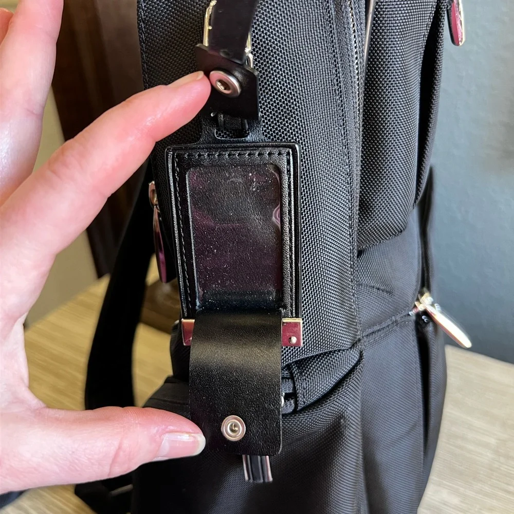 Tumi Arrive Bradley Black Nylon & Leather Travel Backpack 🟣FINAL PRICE🟣 - Picture 3 of 16